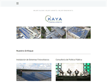 Tablet Screenshot of kayaenergy.com